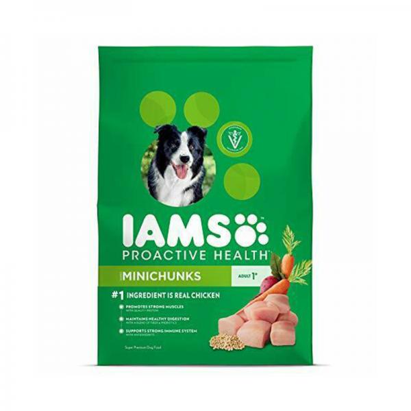 IAMS PROACTIVE HEALTH Adult Minichunks Dry Dog Food Chicken, 3.3 lb. Bag