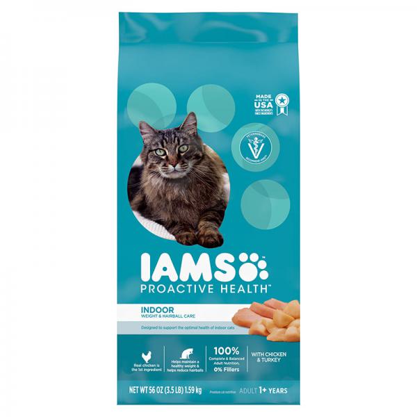 Iams Proactive Health Indoor Weight & Hairball Care with Chicken & Turkey Adult