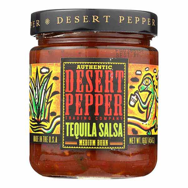 Desert Pepper Trading Medium Burn Tequila Salsa, 16 Oz