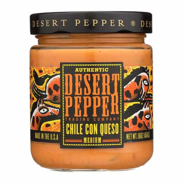Desert Pepper Trading Chile, Con Queso Medium, 16 Oz