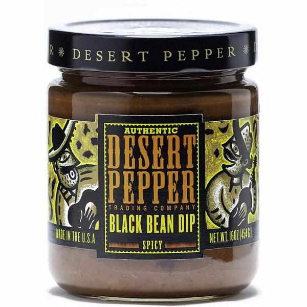 Desert Pepper Spicy Black Bean Dip, 16 Oz. Jar