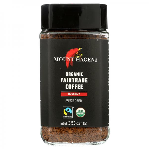 Mount Hagen Organic Freeze Dried Instant Coffee, 3.53 oz Jar