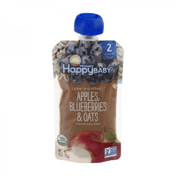 HappyBaby CC Organics Apples, Blueberries & Oats Organic Baby Food
