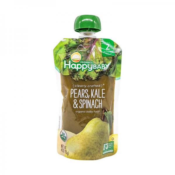 HappyBaby CC Organics Pears, Kale & Spinach Organic Baby Food