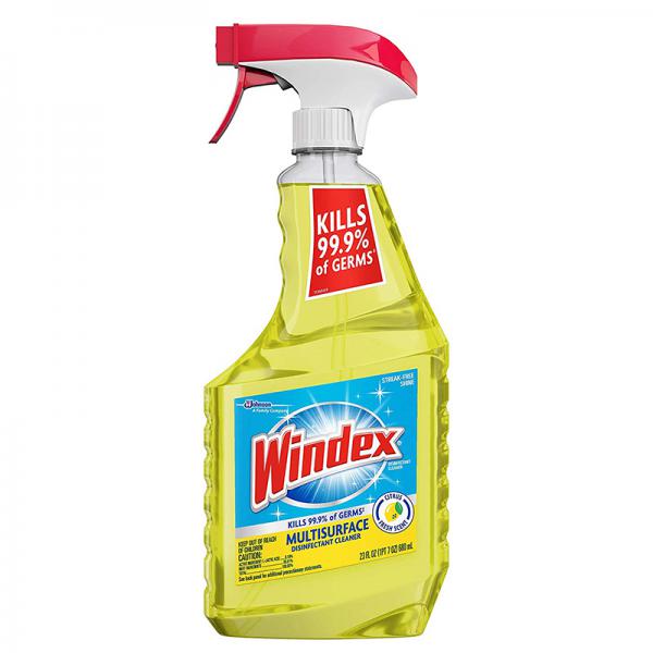 Windex Disinfectant Cleaner Multi-Surface Citrus Fresh, Spray Bottle, 23 Fl Oz