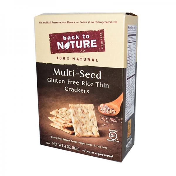 Back To Nature Gluten Free Rice Thins, Multi-Seed, 4 Ounce