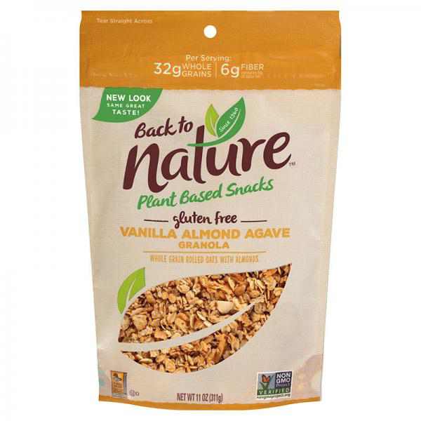 Back to Nature Vanilla Almond Agave Granola, 11 oz