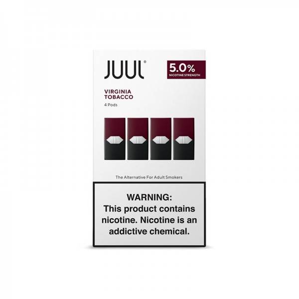 Juul | 4 X Juulpod Cartridges | Virginia Tobacco | Refill Pods | Free Shipping