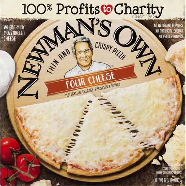 Newman's Own Thin & Crispy Four Cheese Pizza, 16 Oz Box