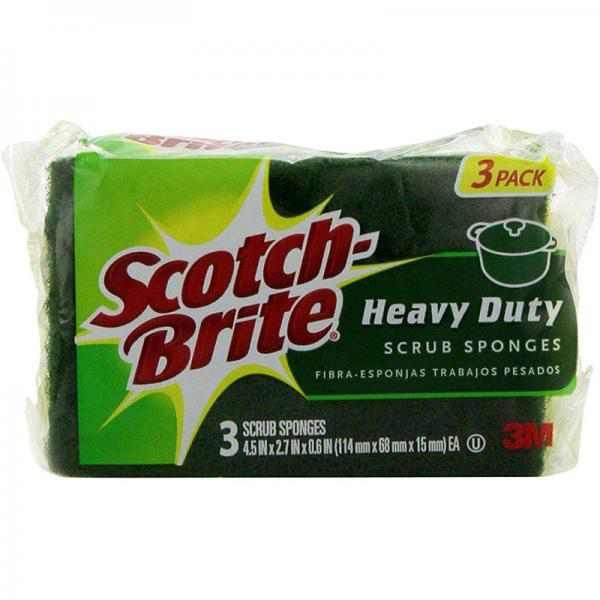 Scotch-Brite Heavy Duty Scrub Sponge, 3 Count