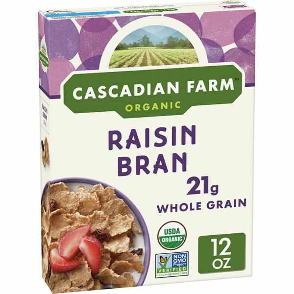 Cascadian Farm Organic Raisin Bran Cereal, 12 oz