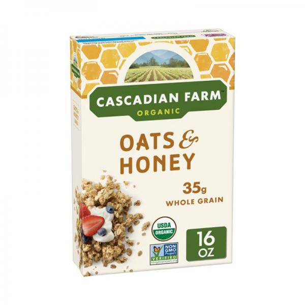 Cascadian Farm Oats & Honey Granola Breakfast Cereal - 16oz