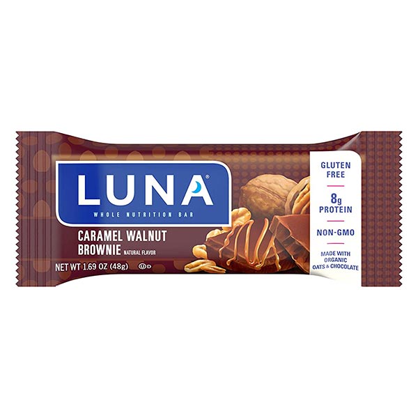 LunaÂ® Caramel Walnut Brownie Whole Nutrition Bar 1.69 oz. Wrapper