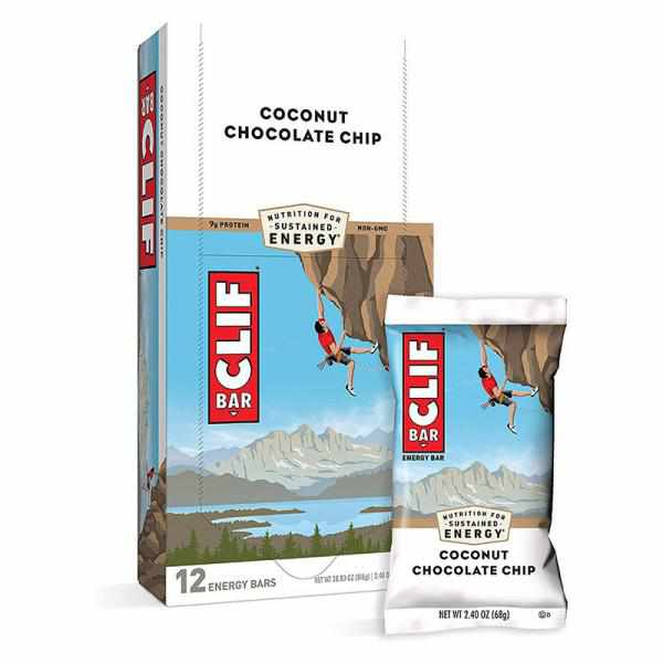 Clif Bar Energy Bar, Chocolate Chip, 2.4-Ounce Bars, 12 Count