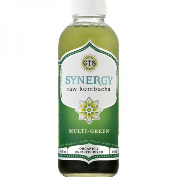 G.T.'s Enlightened Multi-Green Organic Vegan Raw Kombucha - 16 fl oz Bottle