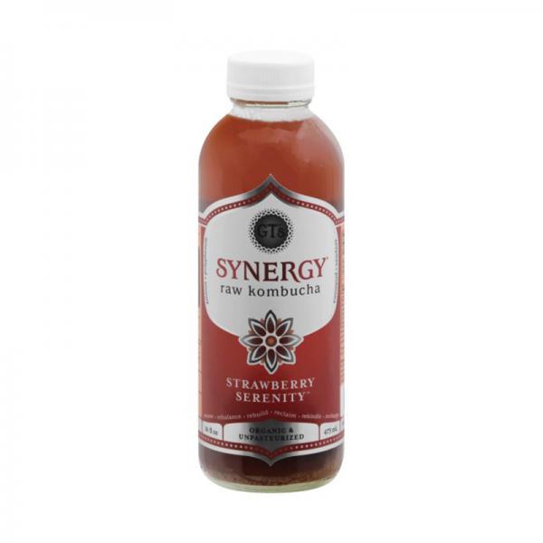 GT'S Synergy Organic Strawberry Serenity Kombucha, 16 Fl. Oz.