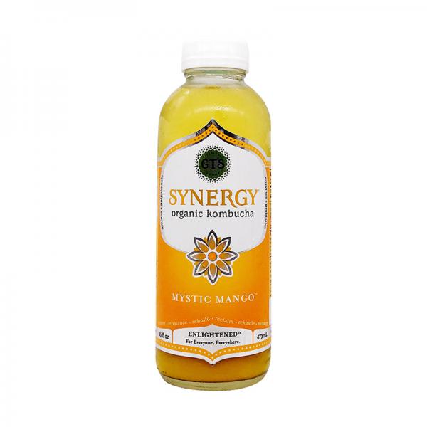 GT's Synergy Mystic Mango Organic Vegan Kombucha - 16 fl oz Bottle