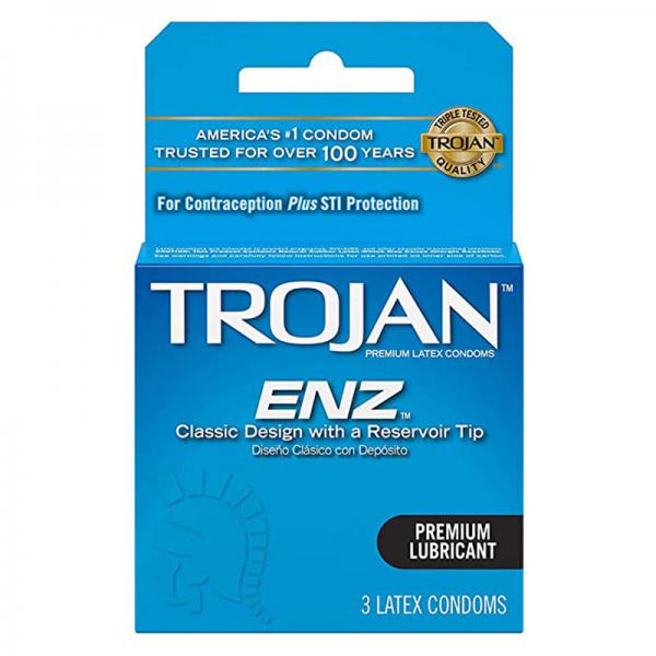 Trojan ENZ Lubricated Latex Condoms - 3 ct