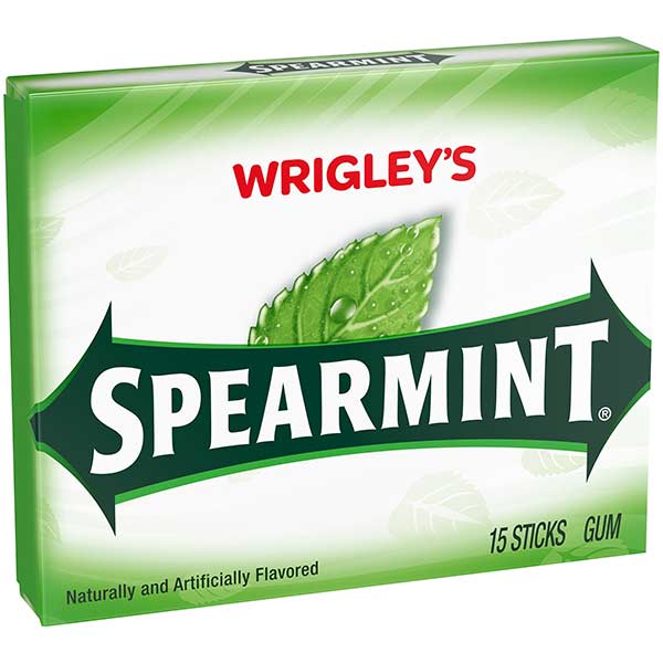Wrigleys Spearmint, 15-Count (Pack of 10)