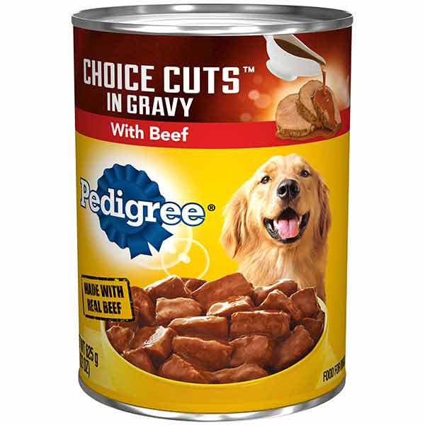 Pedigree Choice Cuts in Gravy With Beef Adult Canned Wet Dog Food, 22 oz. Can