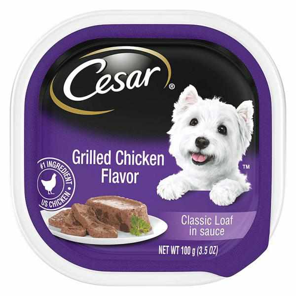 Cesar Canine Cuisine Wet Dog Food Grilled Chicken 3.5 oz
