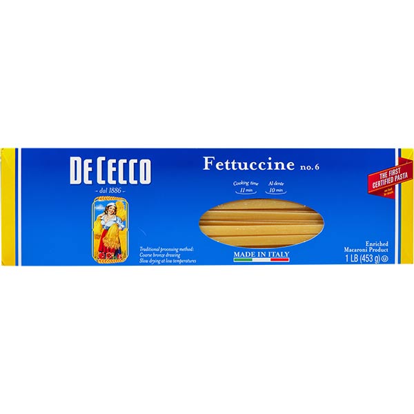 De Cecco Fettuccine, 16 Ounce Boxes (Pack of 5)