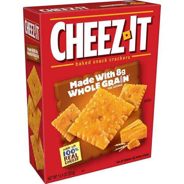 Cheez-It Baked Snack Cheese Crackers, Made with Whole Grain, 12.4 Oz
