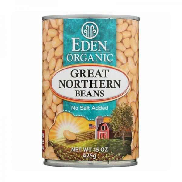 Eden Organic Great Northern Beans, No Salt Added, 15 Oz