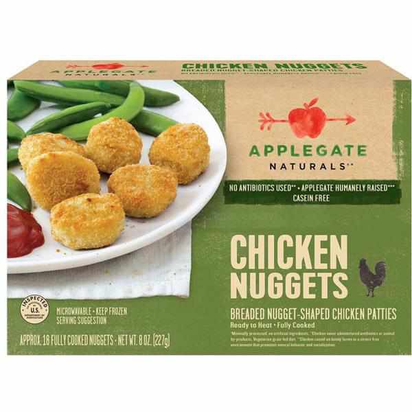 Applegate Farms Chicken Nugget, 8 Ounce -- 12 per case.