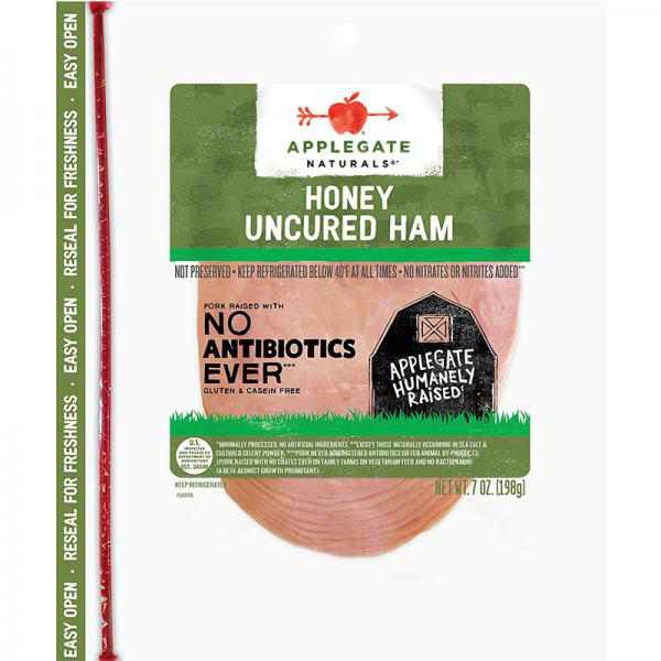 Applegate Natural Uncured Honey Ham - 7oz