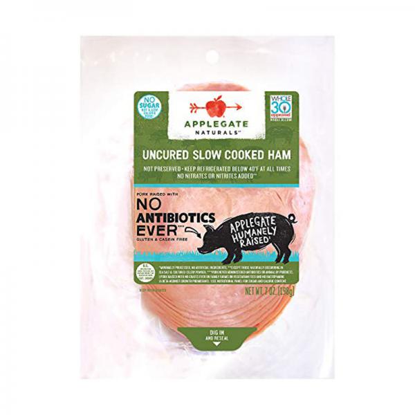 Applegate Natural Uncured Slow Cooked Ham - 7oz