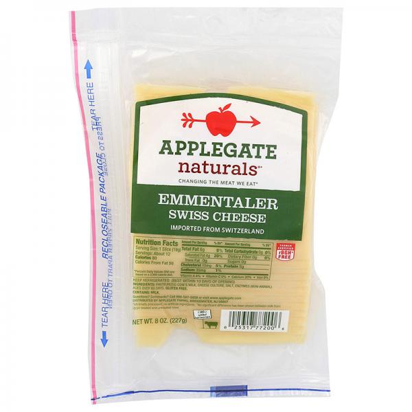 Applegate Emmentaler Swiss Cheese 8 oz