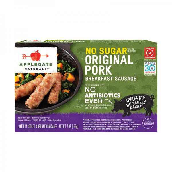 Applegate Natural No Sugar Original Pork Frozen Breakfast Sausage - 7oz