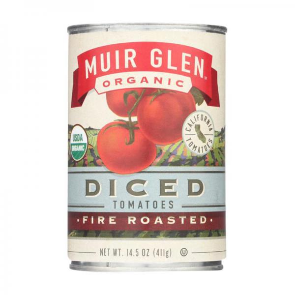 Muir Glen Organic Diced Tomatoes, Fire Roasted, 14.5-Ounce Cans (Pack of 12)