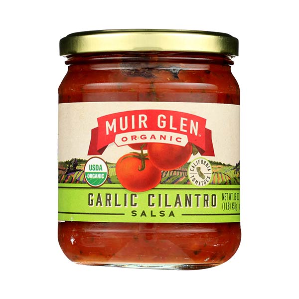 Muir Glen Medium Garlic Cilantro Salsa Tomato, 16 Oz