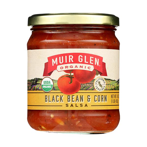 Muir Glen Organic Medium Black Bean & Corn Salsa 16 oz