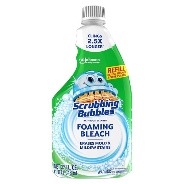 Scrubbing Bubbles Foaming Bleach Bathroom Cleaner, Refill Bottle, 32 Oz