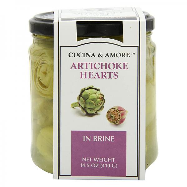 Cucina and Amore Whole Artichokes in Brine, 14.5 Ounce (Pack of 6)