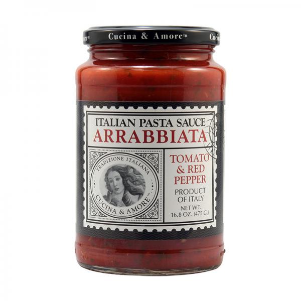 Cucina & Amore Italian Pasta Sauce Arrabbiata Tomato & Red Pepper 16.8 oz