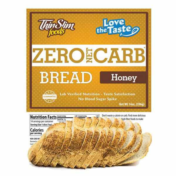 Thinslim Foods 45 Calorie, 0g Net Carb, Love-the-taste Low Carb Bread Honey