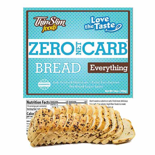 Love-the-taste Low Carb Bread Everything 50 Calorie, 1g Net Carb