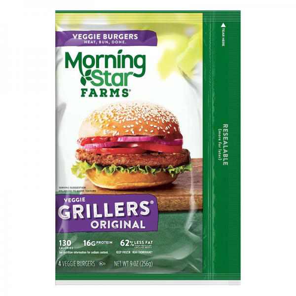 MorningStar Farms Grillers Original Frozen Veggie Burger - 4ct