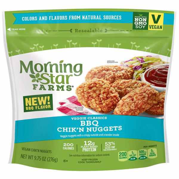 MorningStar Farms BBQ Chik'n Veggie Vegan Nuggets 9.75 Oz