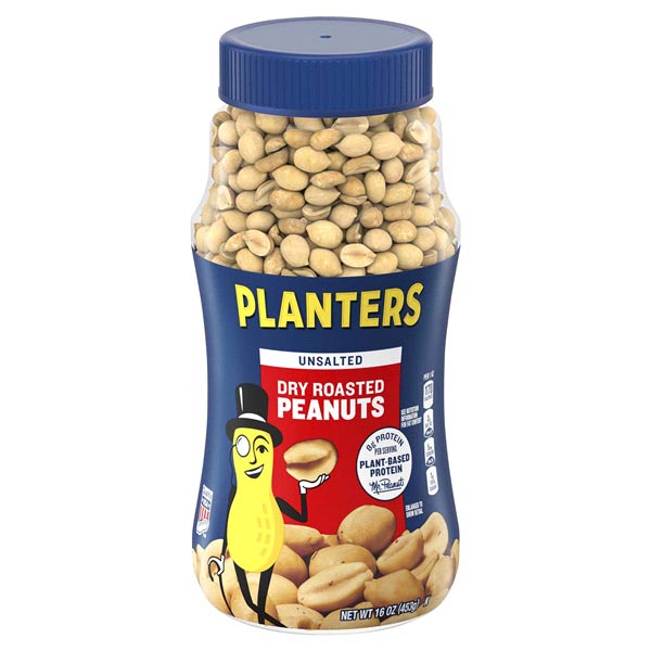 Planters - Unsalted Dry Roasted Peanuts 16.00 oz