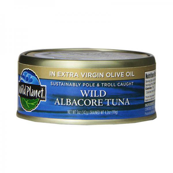 Wild Planet Wild Albacore Tuna in Extra Virgin Olive Oil, 5 Ounce Can (Pack of
