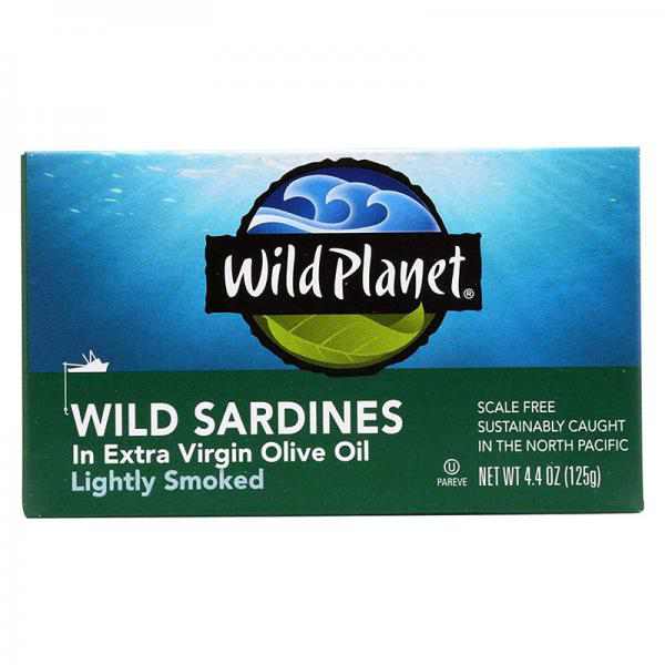 Wild Planet Wild Sardines, In Extra Virgin Olive Oil, 4.375 Ounce