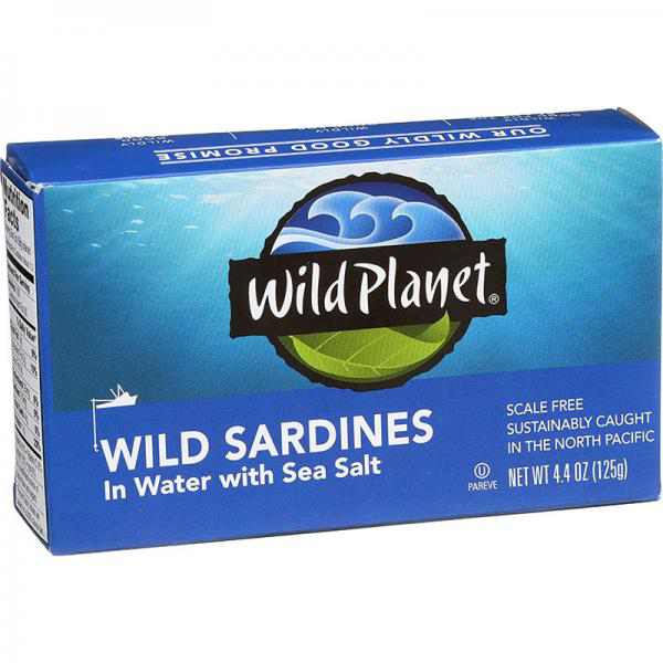 Wild Planet Sardines in Sea Salt Water, 4.4 oz