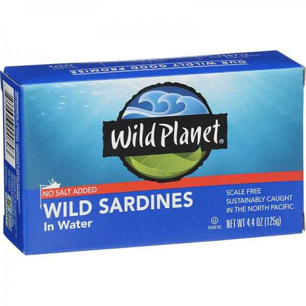 Wild Planet Wild Sardines No Salt in Water, 4.4 oz