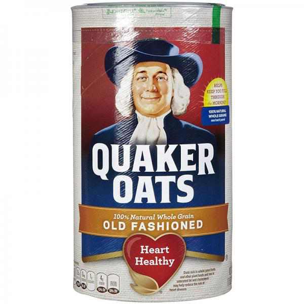 Quaker 100% Whole Grain Old Fashioned Rolled Oats Canister - 18oz