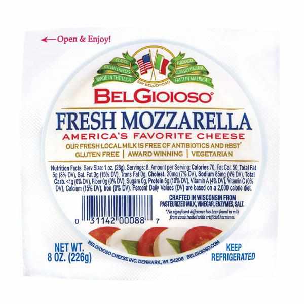 Belgioioso Fresh Mozzarella All-Natural Cheese - 8oz